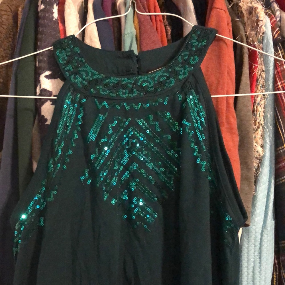Sequin halter top